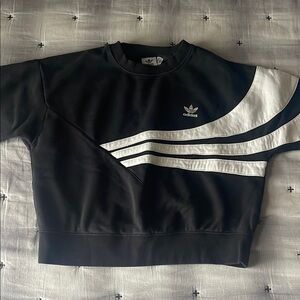 Adidas Black and White Sweatshirt